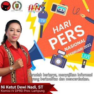 Ketut Dewi Nadi Ucapkan Selamat Hari Pers Nasional 2022
