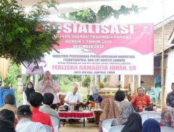 Ferliska Himbau Warga Kecamatan Bumi Agung Lampung Timur Juahi Narkoba