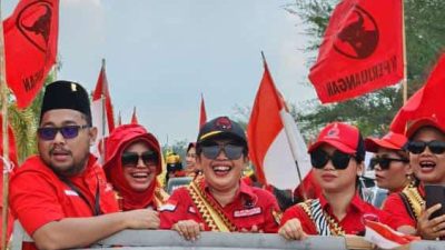 Banteng Mesuji Ikut  Ramaikan Kirab Budaya Pemilu 2024 Yang Diselenggarakan KPU