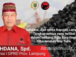 Sahdana Minta Kapolda Lampung Tangkap Semua Yang Terlibat Tambang Batu Bara Ilegal di Way Tuba