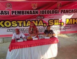 Kostiana Gelar Sosialisasi Pembinaan Ideologi Pancasila Di Kelurahan Kupang Tebak, Kecamatan TBU, Bandar Lampung