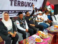 Cawapres Mahfud MD dan Yeni Wahid Hadiri Kampanye Terbuka Di Lapangan Merdeka Way Jepara Lampung Timur